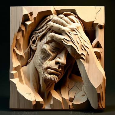 3D мадэль Джерард Дуйкинк, американский художник (STL)
